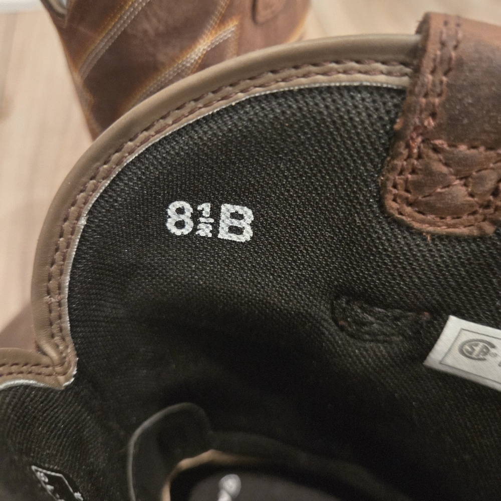 😁NWT Ariat Womens Riveter Pull-On CSA H20 Comp Toe Brown Leather Work Boots 8.5 - Picture 8 of 11